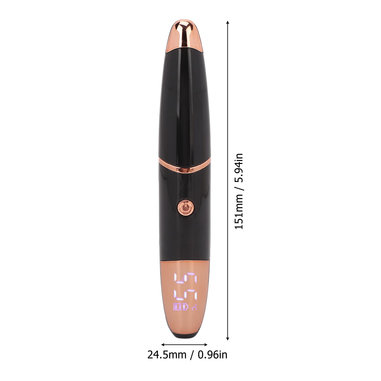 USB Rechargeable Electric Heated Eyelash Curler - 4 Adjustable Temperature Settings, Fast Heating & Long-Lasting for Perfect Curls | Ideal for Home, Travel & Professional Makeup (Black)
