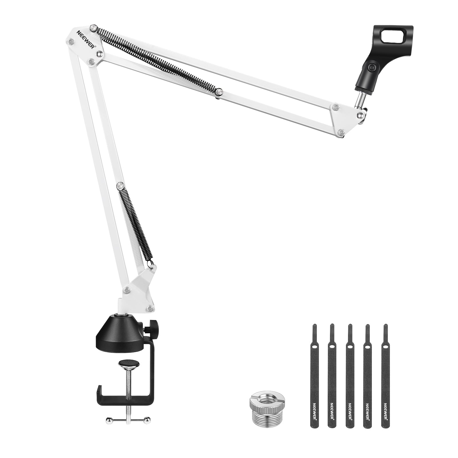 NEEWER NW 35 Professional Microphone Boom Arm Stand - Adjustable Suspension Scissor Mic Mount for Podcasting, Streaming & Studio Recording