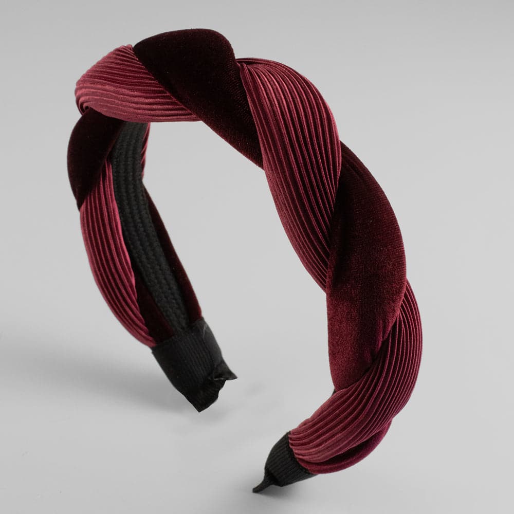 Handmade Velvet Twist Headband for Women - Soft & Stretchy Hair Accessories for Workouts, Yoga, Running, and Everyday Style