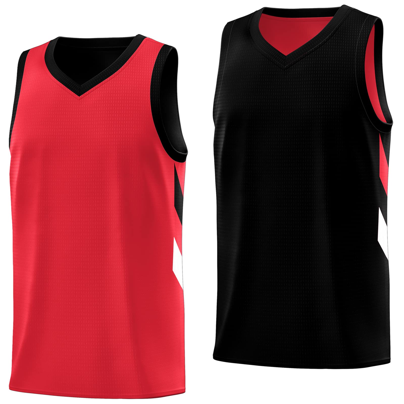 Men's Reversible Basketball Jersey - Team Uniform for Hip Hop & Sports S-4XL