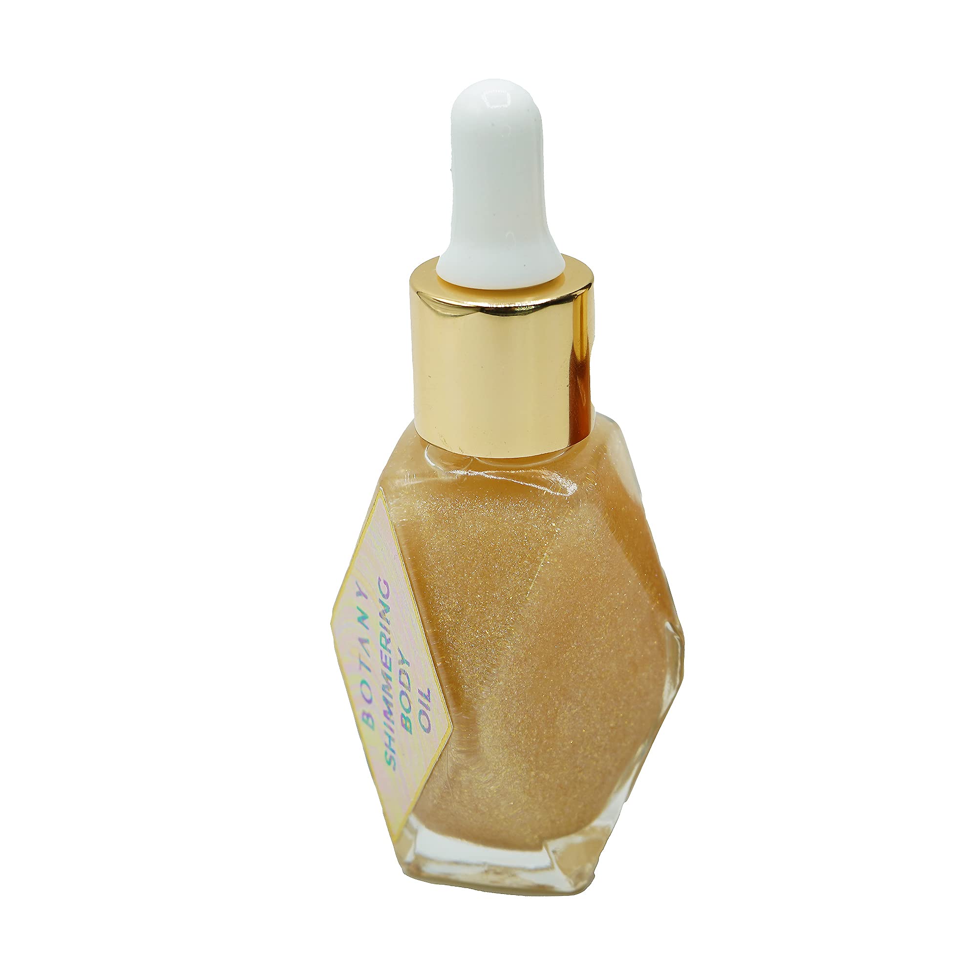 Shimmering Body Oil - Champagne Gold & Jasmine Rose Scent - Hydrating & Glowing Skin Care for Women - Perfect for Date Night, Parties & Special Occasions