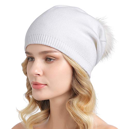 Luxury Cashmere Knit Wool Beanie for Men & Women - Soft Winter Warm Hat for Cold Weather - Perfect for Skiing, Hiking, and Outdoor Activities