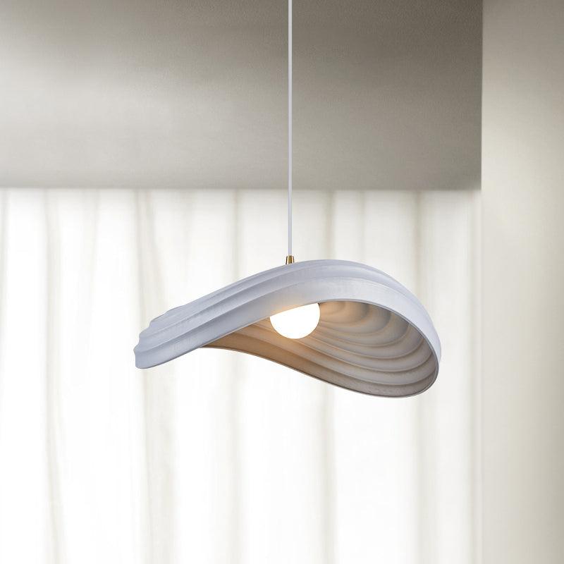 Navicula Modern Pendant Light - Sleek Hanging Chandelier for Dining Room, Kitchen Island & Bedroom Lighting - Adjustable Height & Dimmable LED Bulb Included
