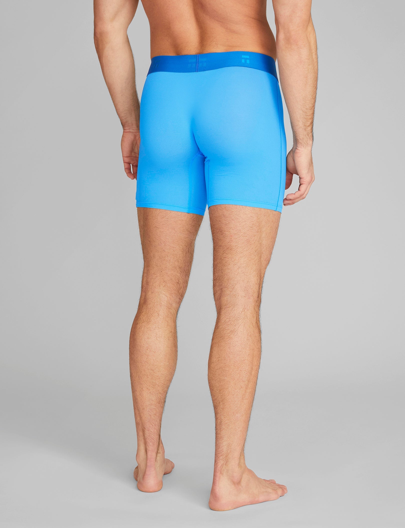 Breathable Air Mid-Length Boxer Briefs - 6 Pack for Men | Comfortable & Moisture-Wicking Underwear for Workout, Travel & Daily Wear