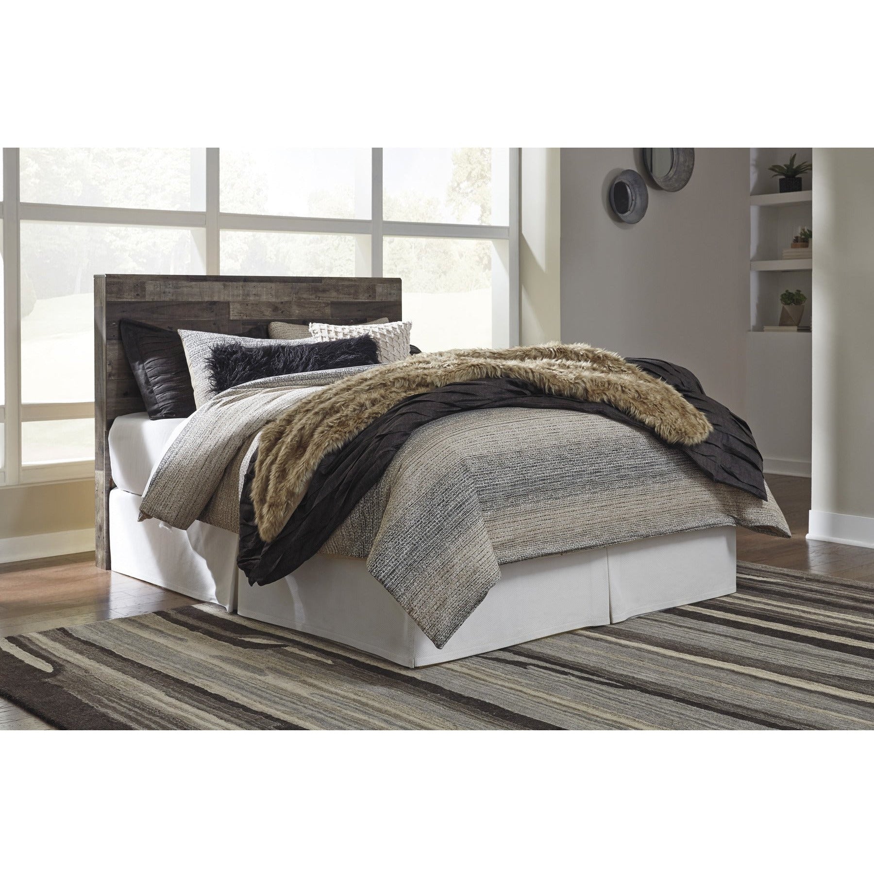 Derekson Upholstered Panel Headboard Only - Queen Size Bed Frame Headboard for Bedroom, Living Room & Guest Room Decor