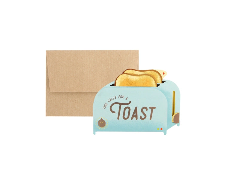 Funny Pop Up Toaster Greeting Card - Interactive Birthday & Celebration Card for Friends, Family, Coworkers | Perfect for Anniversaries, Graduations, Thank You Gifts