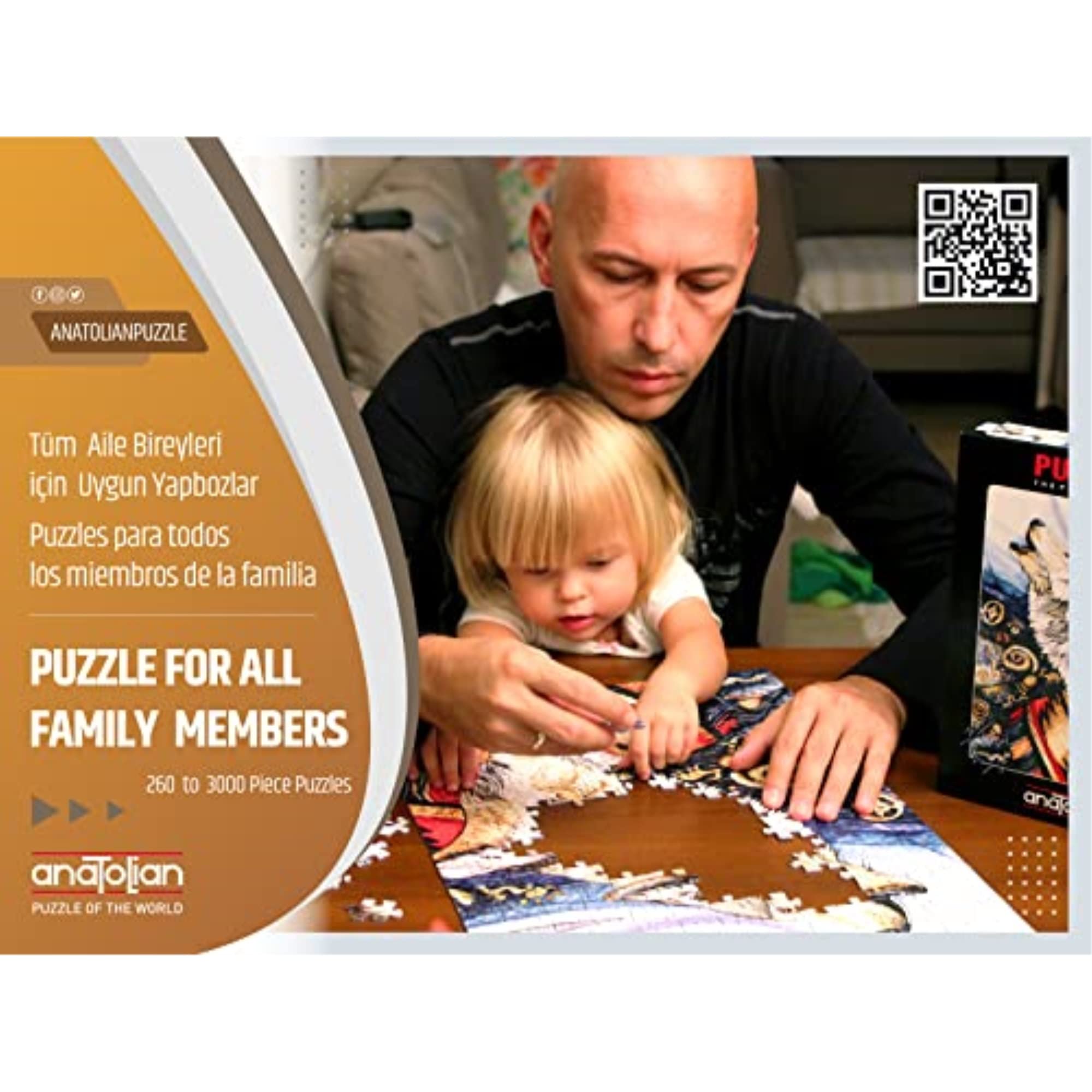 Anatolian Puzzle - Home Sweet Home, 1000 Piece Jigsaw Puzzle #3048 | Premium Quality Family Board Game for Adults & Kids | Perfect for Relaxation, Stress Relief & Home Decor