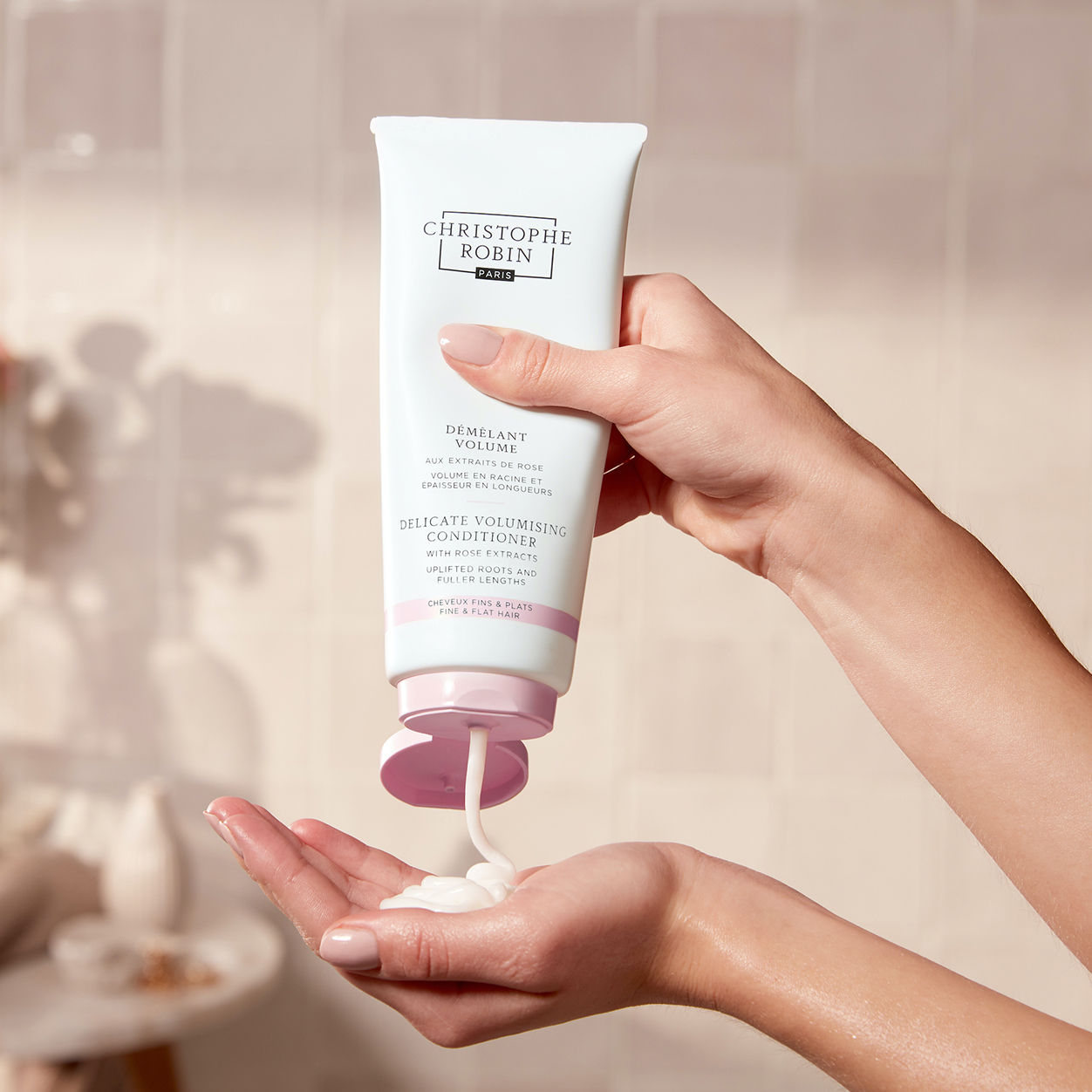 Volumizing Conditioner with Rose Extracts for Fine Hair - Hydrating & Nourishing for Daily Hair Care