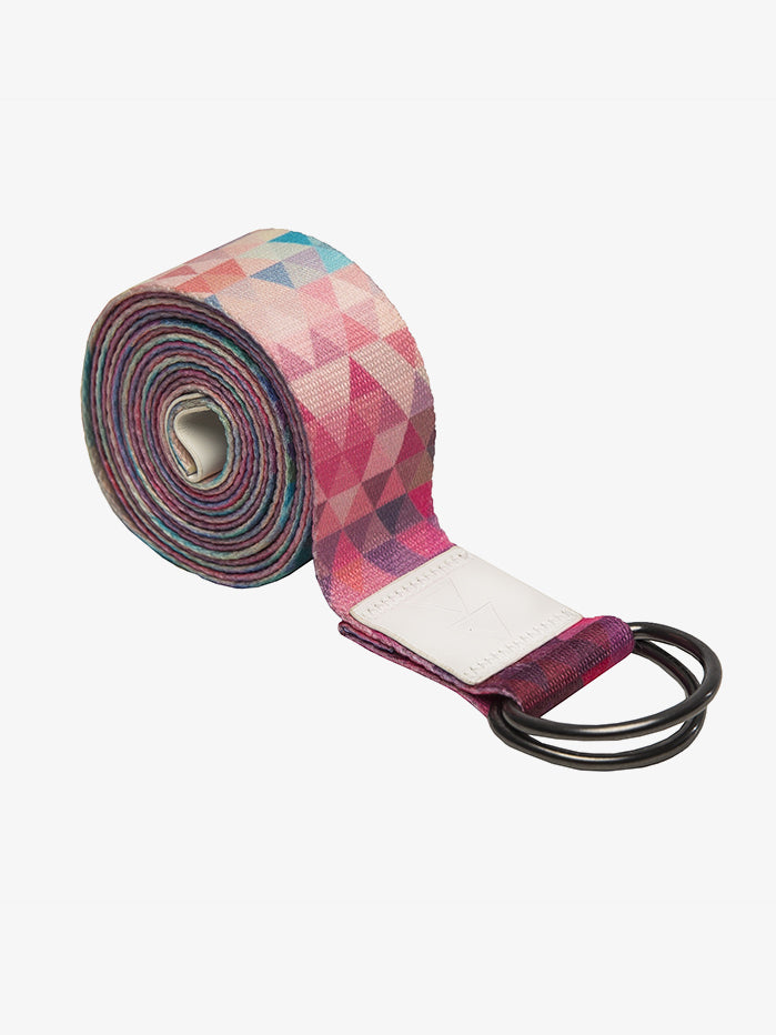 Yoga Design Lab Eco-Friendly Yoga Strap - Premium Non-Slip Yoga Belt for Stretching & Flexibility - Tribeca Sand Color - Perfect for Yoga, Pilates & Home Workouts