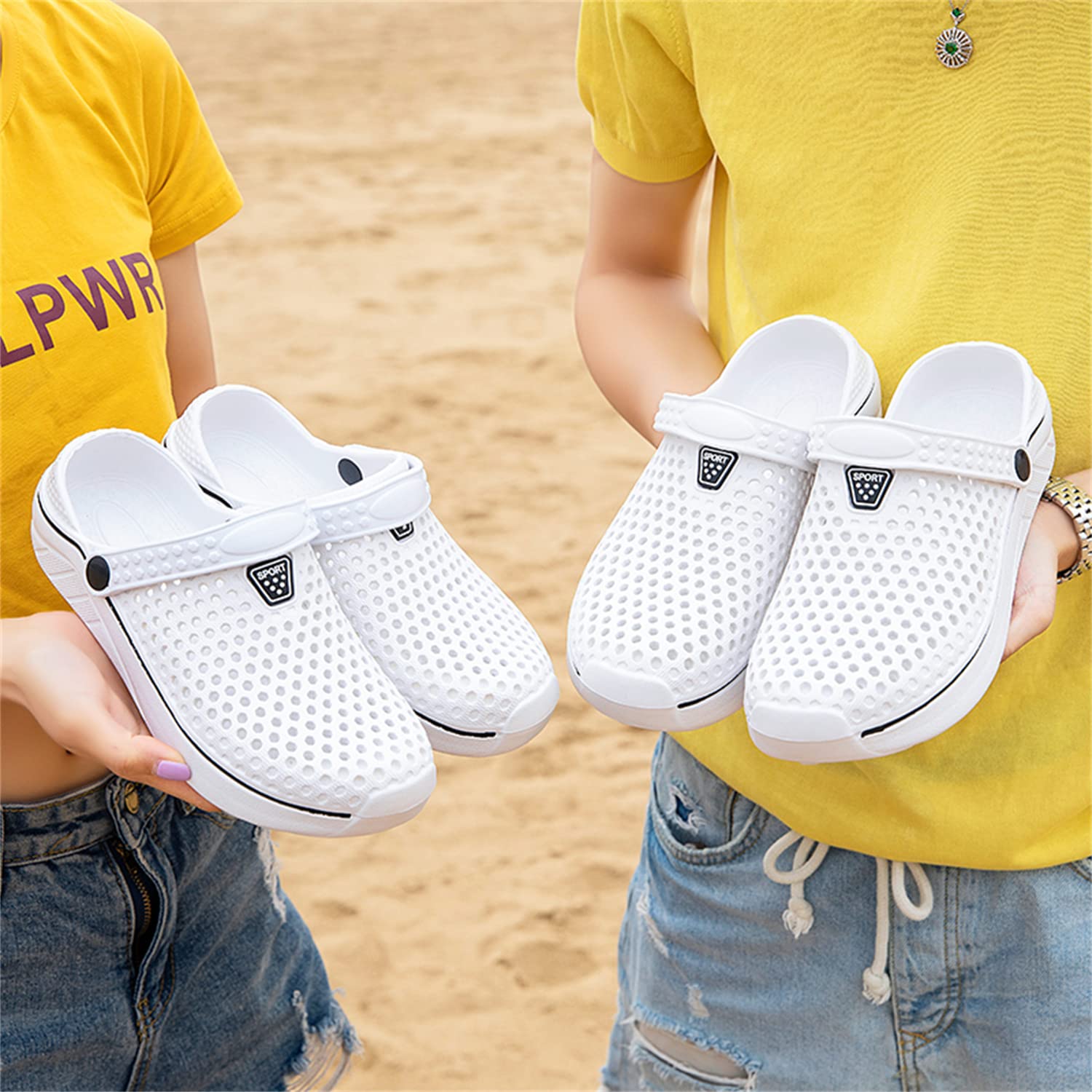 **DRESER Women's Garden Clogs - Breathable Comfortable Slip-On Shoes for Bathing, Beach, Pool, Travel & Home Use - Waterproof Lightweight Footwear for Walking & Outdoor Activities**