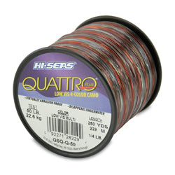 Hi Seas Quattro Monofilament Fishing Line - Premium Strength & Durability for Saltwater & Freshwater Fishing - Perfect for Deep Sea, Surf Casting & Bass Fishing