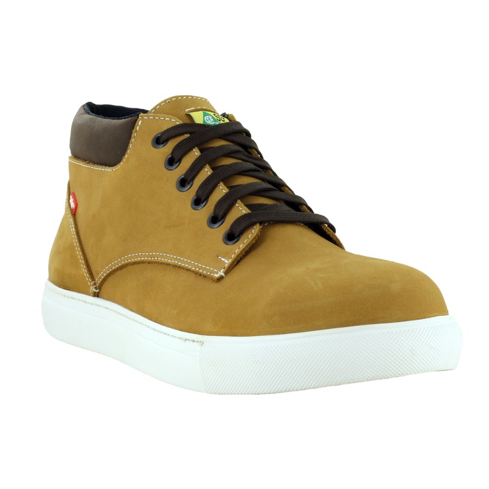 Mellow Walk Owen Men's Athletic Chukka SD+ Steel Toe Skater Shoes 580074 - Comfortable & Durable Sneakers for Work, Skateboarding & Casual Wear