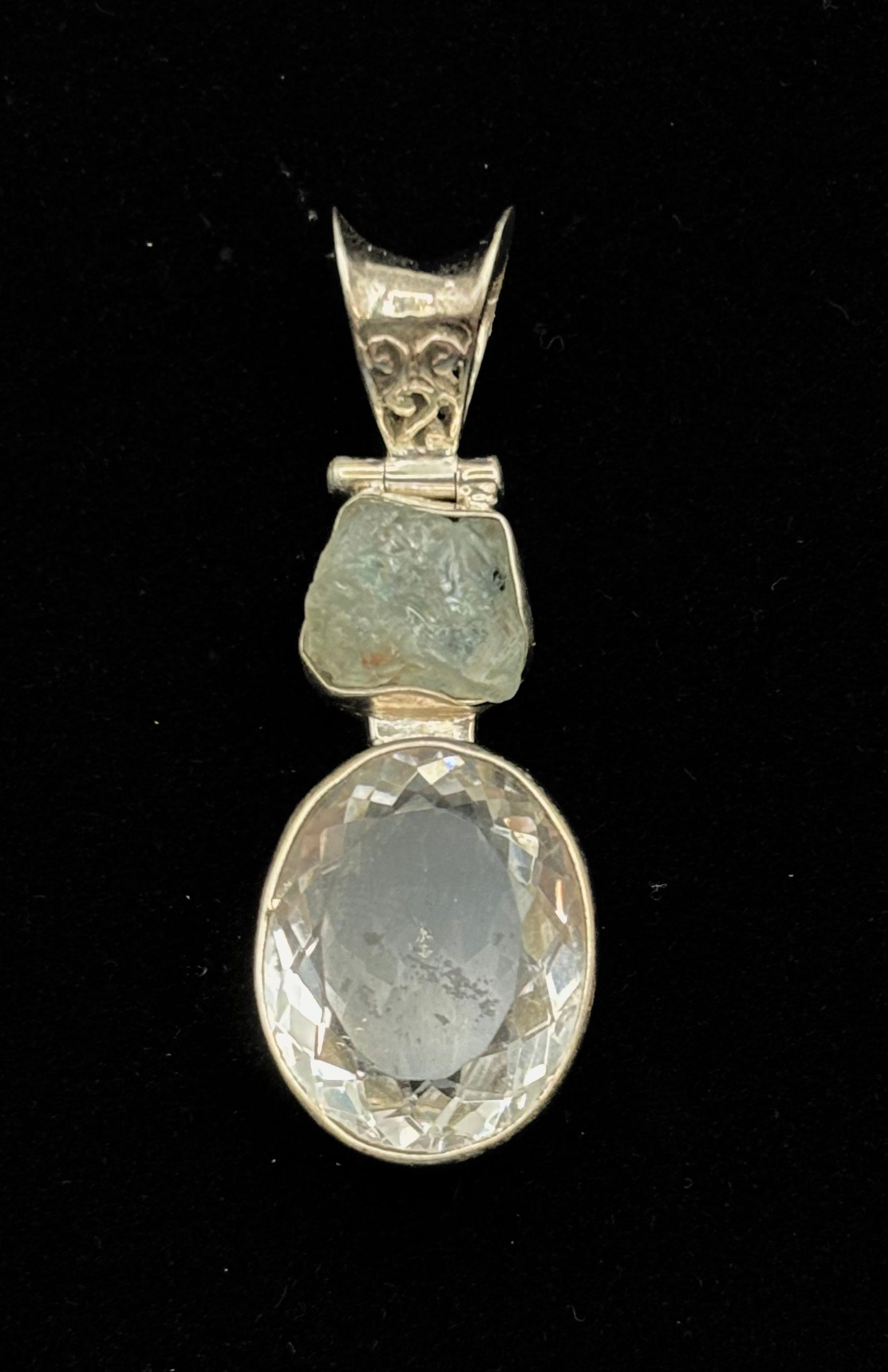 Elegant Aquamarine Sterling Silver Pendant Necklace for Women | March Birthstone Jewelry Gift | Perfect for Weddings, Anniversaries & Everyday Wear