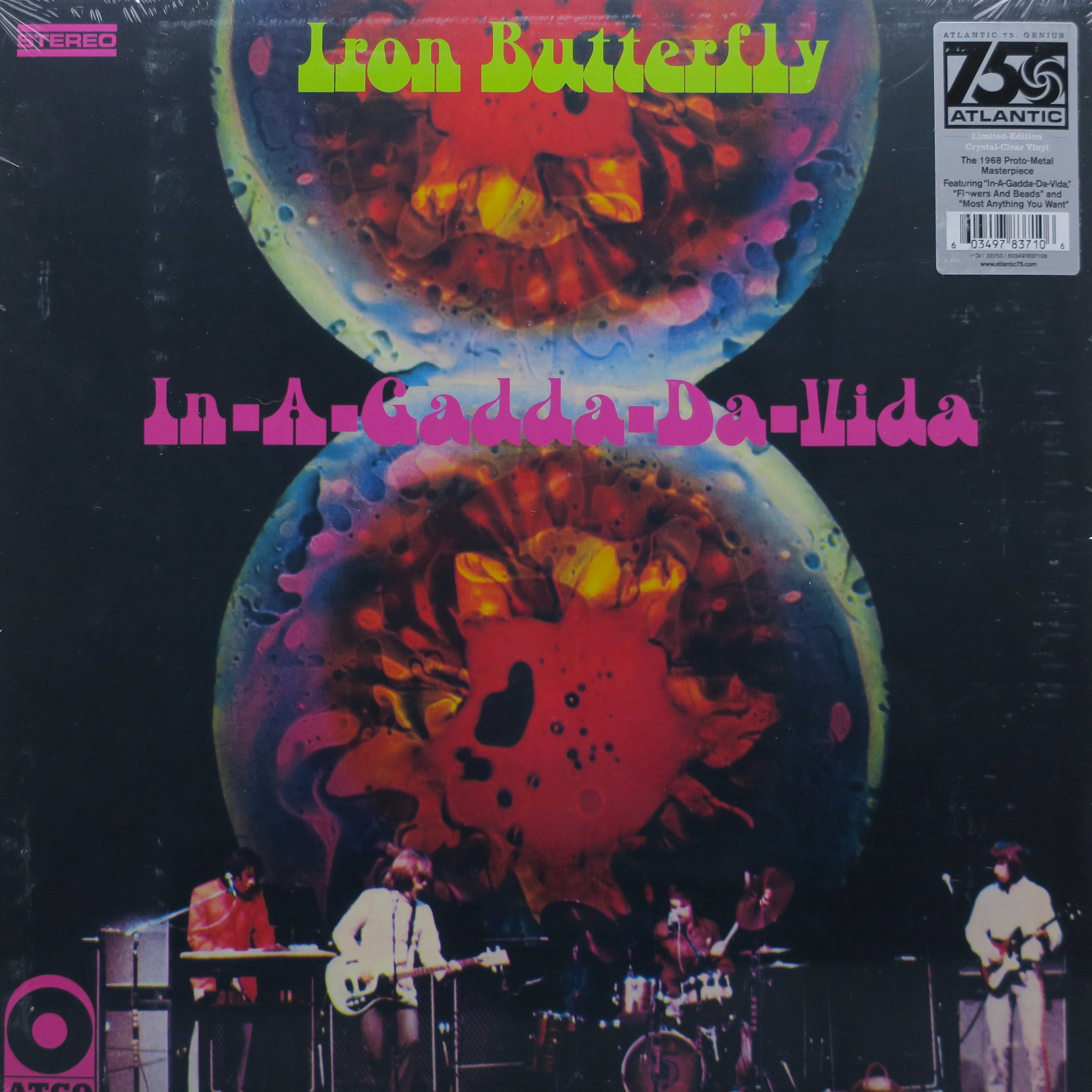 Iron Butterfly 'In A Gadda Da Vida' Clear Vinyl LP Record - Classic Rock Collectible for Music Lovers & Vinyl Enthusiasts - Perfect for Home Listening & Vintage Music Collections