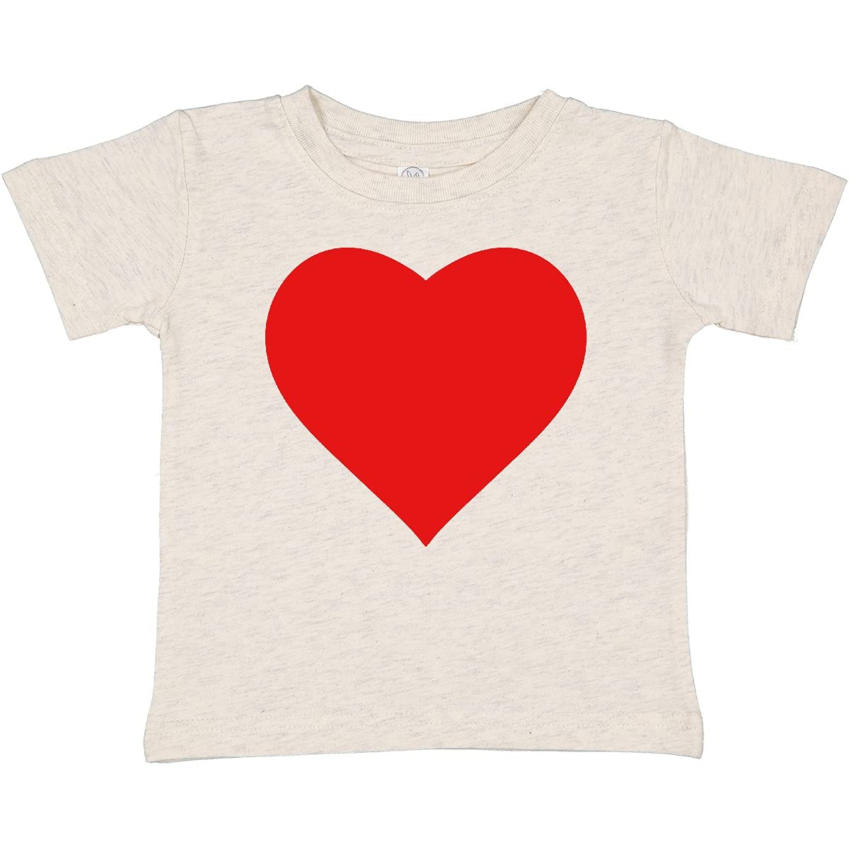Inktastic Red Heart Baby T-Shirt - Cute Valentine's Day Outfit for Infants & Toddlers - Soft Cotton Short Sleeve Tee for Boys & Girls - Perfect for Family Photos, Holidays & Special Occasions