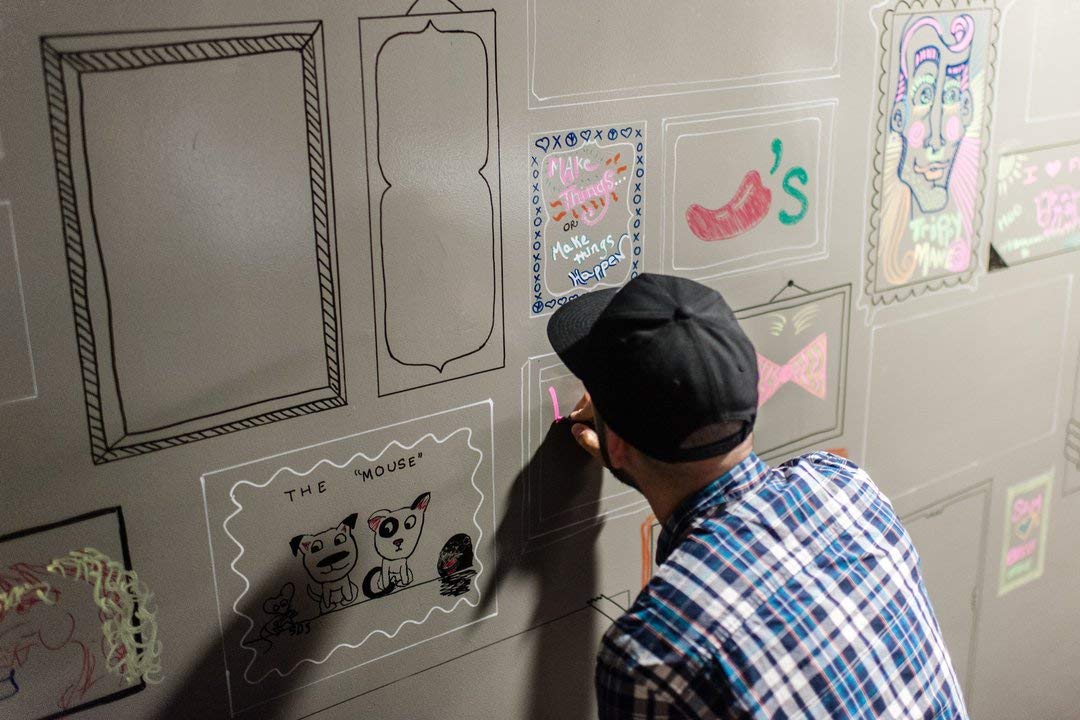 IdeaPaint CREATE Clear Dry Erase Paint - 50 Sq. Ft. Whiteboard Coating | Easy Installation, Eco-Friendly, High Performance | Perfect for Home Offices, Classrooms & Creative Workspaces