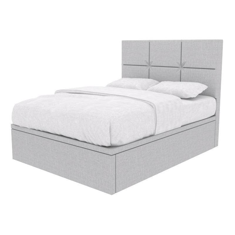 Jarvis Fabric Storage Bed with Pet-Friendly Upholstery - Space-Saving Platform Bed Frame with Underbed Storage for Small Apartments, Dorms & Pet Owners