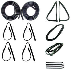 Complete Weatherstrip Seal Kit for Ford Models 1973-1979 with Weatherstrip Trim Groove | Door & Window Weather Protection for Classic Cars