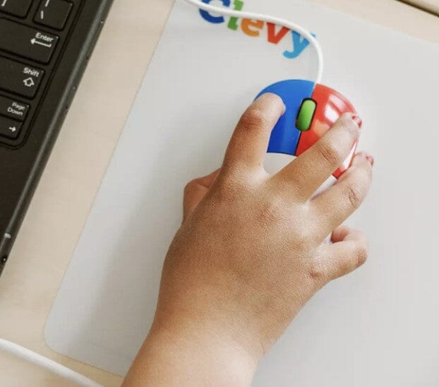 Clevy Kids Computer Mouse - Colorful Ergonomic Wireless Mouse for Children, Perfect for School, Gaming & Learning at Home