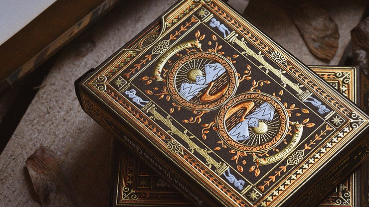 Premium Arcadia Signature Edition Playing Cards - Elegant Brown Deck for Poker, Magic Tricks & Card Games | Ideal for Collectors & Game Nights
