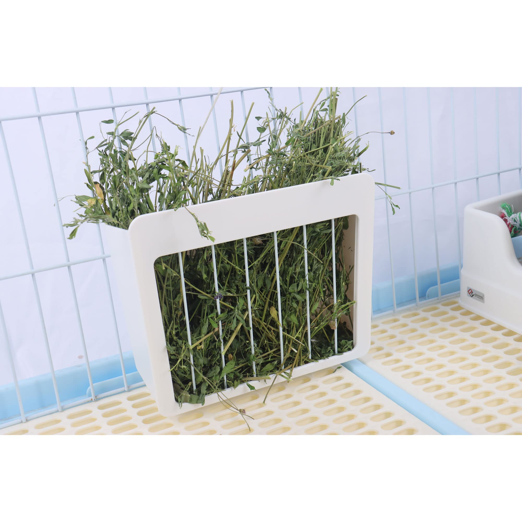 Premium Rabbit Hay Feeder Rack - Durable Small Animal Food Dispenser for Rabbits, Guinea Pigs, Chinchillas & Hamsters - Reduce Waste & Mess - Perfect for Cages, Hutches & Indoor/Outdoor Use