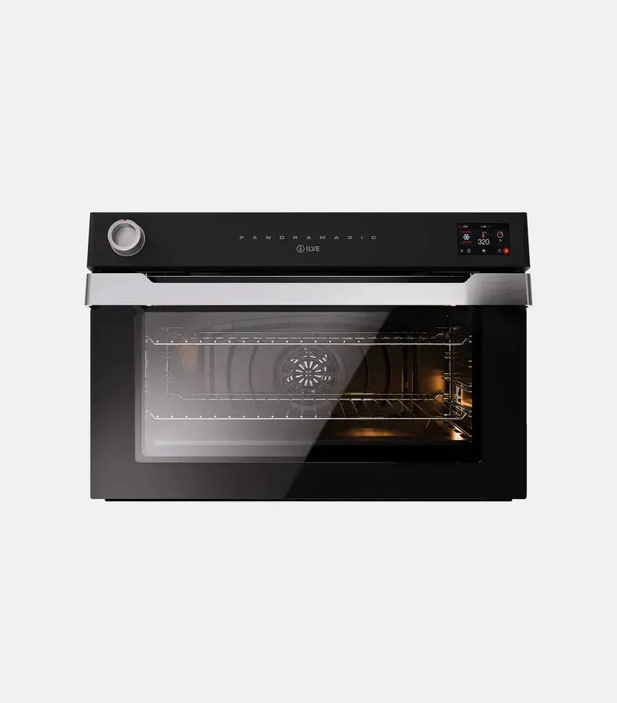 ILVE Panoramagic 90cm Built-In Oven with TFT Display - Professional Stainless Steel Electric Oven for Home Baking, Roasting & Cooking