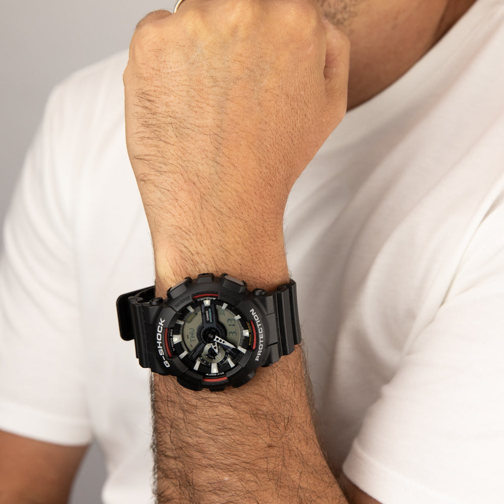 G Shock GA110RL 1A Men's Digital Sport Watch - Shock Resistant, Waterproof & Durable for Outdoor Activities, Running & Workouts