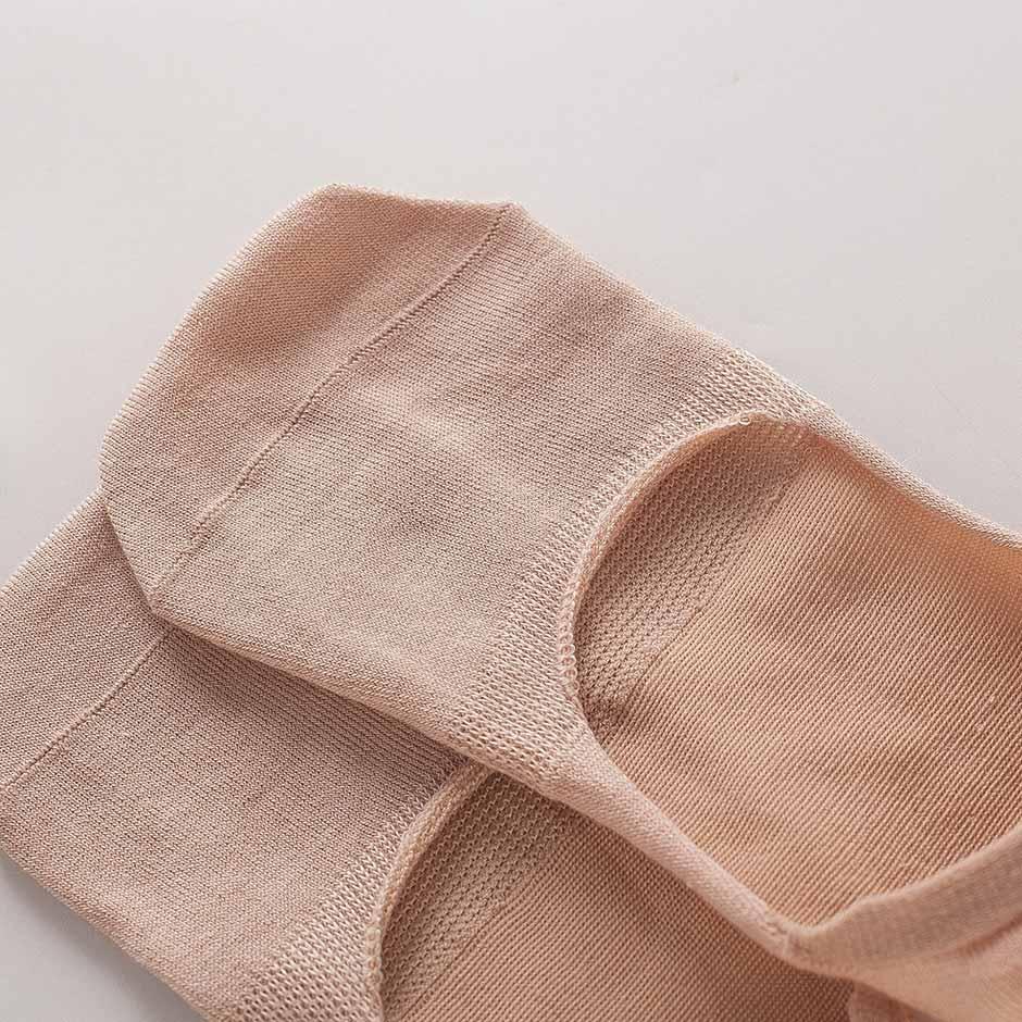 Soft & Breathable Women's Invisible Silk Boat Socks - Anti-Slip Comfort for Work, Travel & Everyday Wear