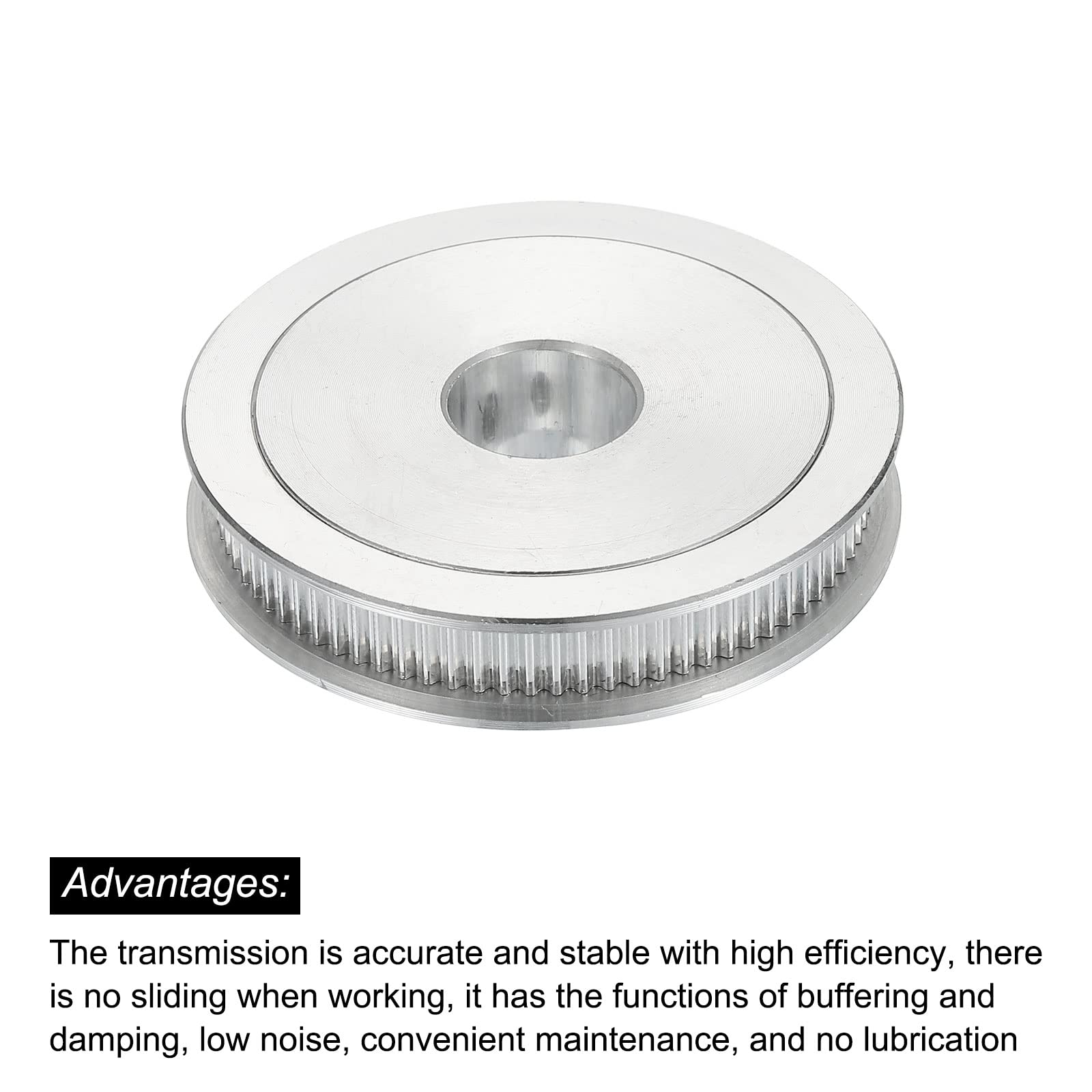 MECCANIXITY 80 Teeth 16mm Bore Aluminum Timing Pulley with M5 Screw - Synchronous Wheel for 3D Printer Belt & CNC Machine - Perfect for DIY Robotics, Automation Projects, and Industrial Equipment Upgrades