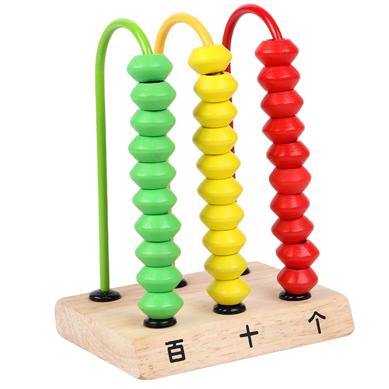 Luwecf Educational Abacus Toy for Kids - Wooden Counting Beads Math Learning Tool for Preschool & Kindergarten - Perfect for Homeschooling & Early Childhood Development