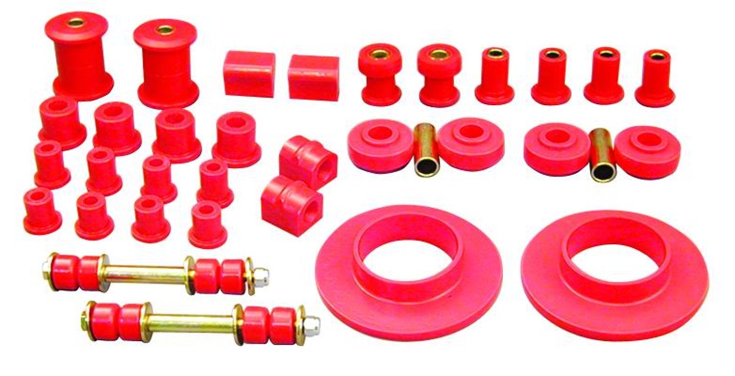 PROTHANE 1-2011 Complete Suspension Bushing Kit - Polyurethane Replacement for Smooth Ride & Enhanced Handling - Perfect for Jeep, Truck & Off-Road Vehicle Upgrades