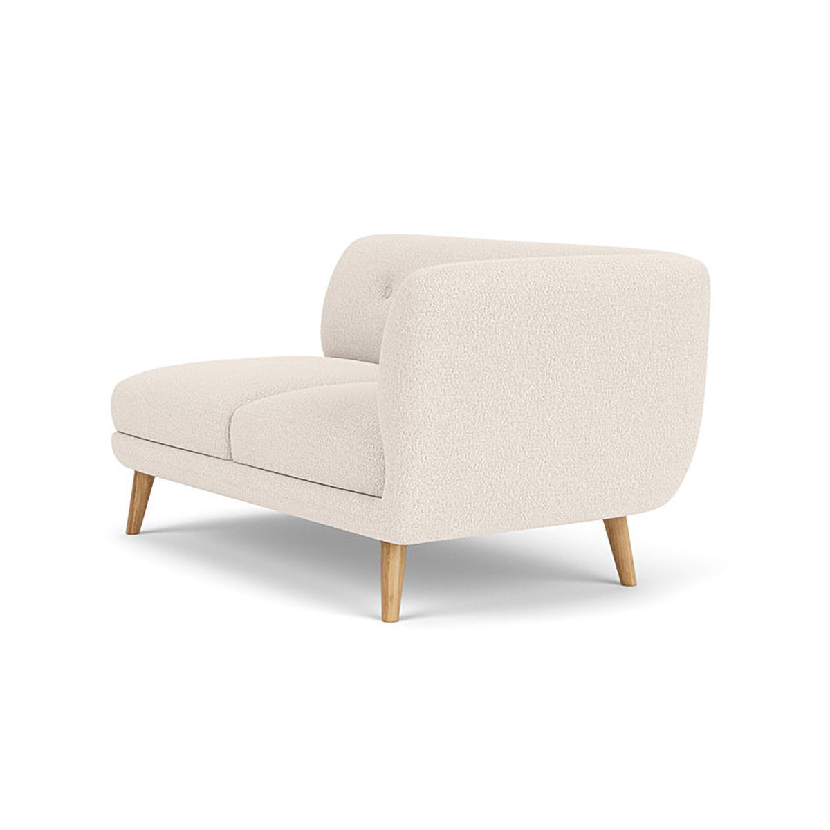 Alfred Boucle Right 2 Seater Modular Sofa - Modern Comfortable Sectional Couch for Living Room, Lounge & Small Spaces