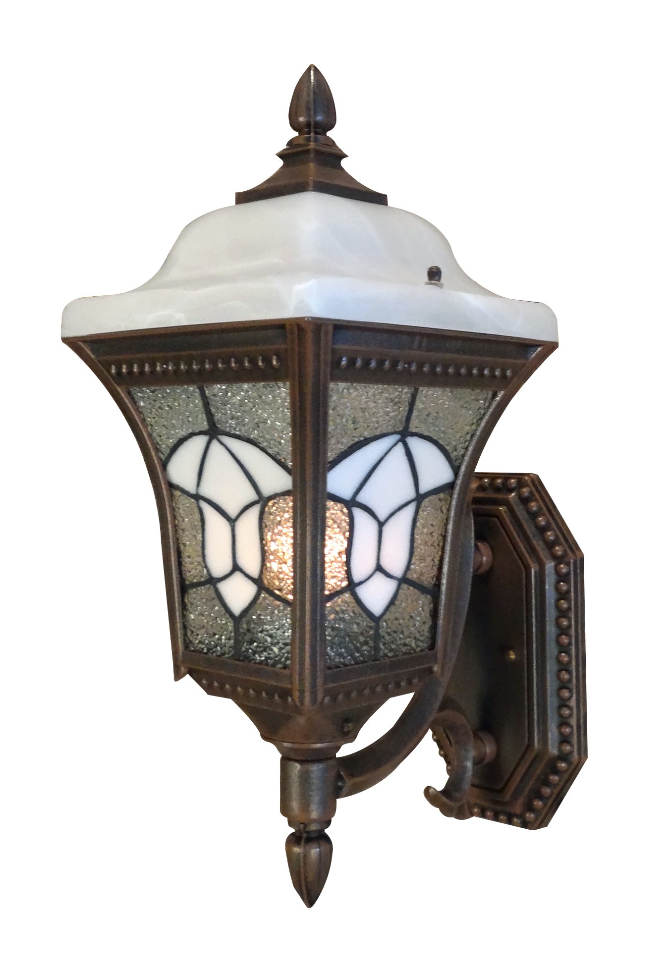 Special Lite Outdoor Wall Light - Copper Abington Estate Bottom Mount Light F-4987-CP - Durable Weatherproof Exterior Lighting for Patio, Garden, and Entryway