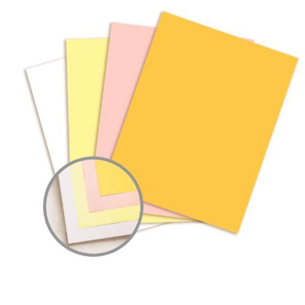 Carbonless Paper 4-Part NCR Form - 8.5 x 11 Inch Pre-Collated Sets (White/Canary/Pink/Gold, 125 Sheets per Ream) - Perfect for Invoices, Receipts & Business Forms - Item #5915