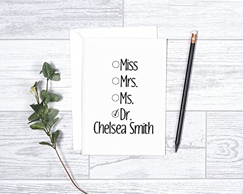Personalized PhD Graduation Card for Her & Him - Doctorate Congratulations Card for Daughter, Son, or Loved One - Perfect Graduation Gift from Mom, Dad, or Family - Great for Graduation Parties & Academic Achievements