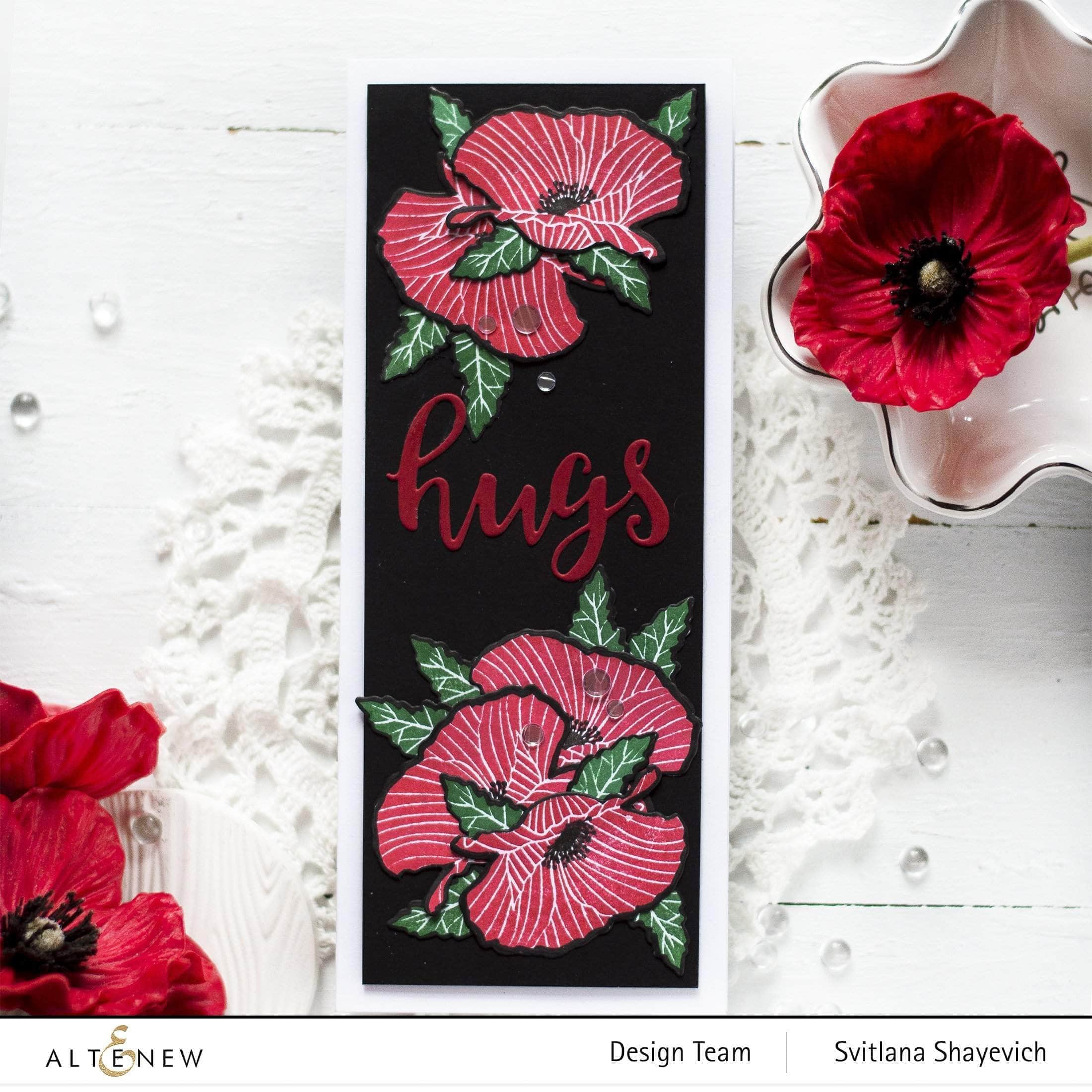 Mini Delight: Poppy Stamp & Die Set for Card Making, Scrapbooking & DIY Crafts - Perfect for Handmade Greeting Cards, Wedding Invitations & Paper Crafts