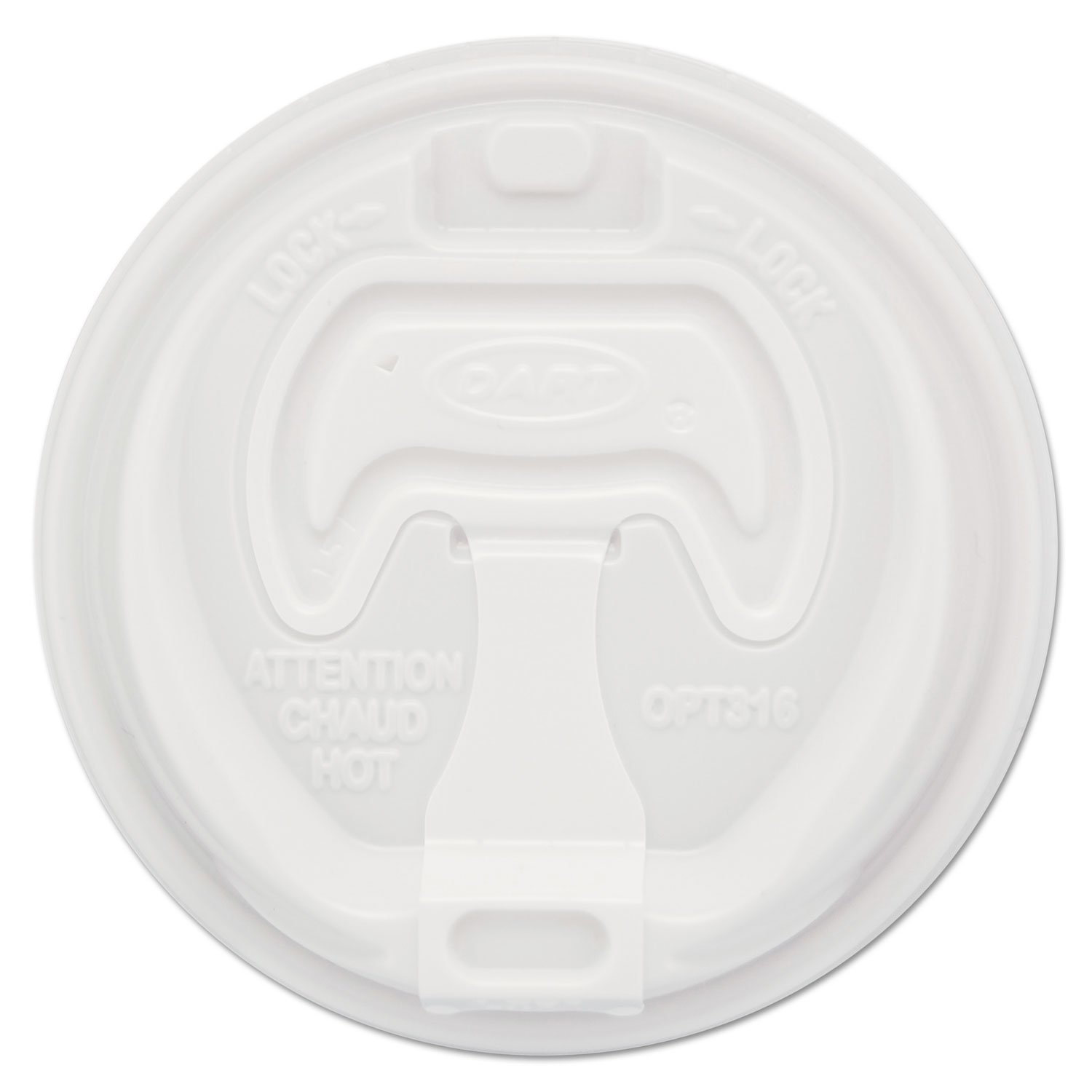 Dart Optima SCCOPT316 Reclosable Lids for Hot Paper Cups - 1000 Pack - Perfect for Coffee Shops, Takeout Restaurants & Office Break Rooms