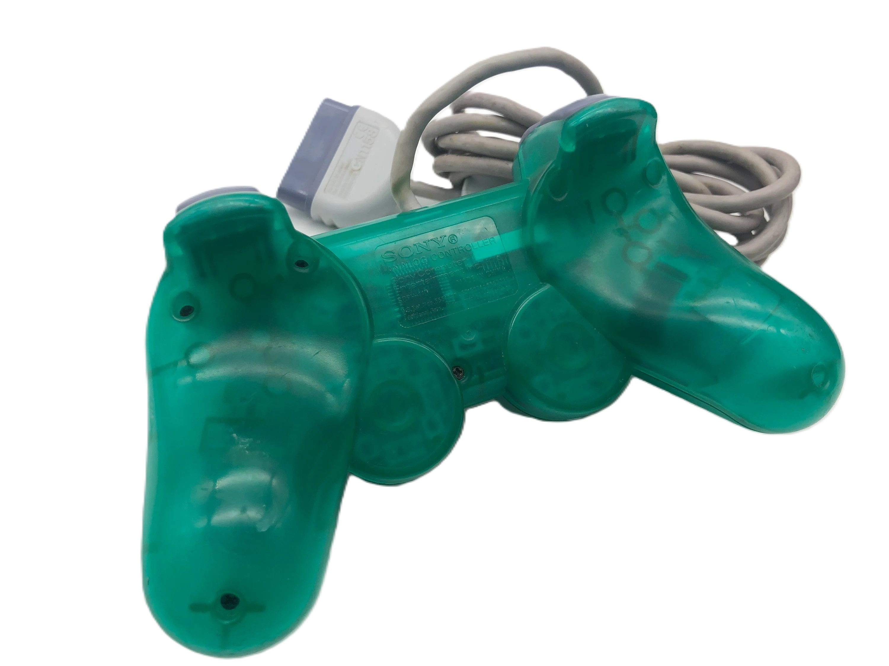 Original PSone DualShock Analog Controller - Emerald Green | Compatible with PlayStation 1 & PS1 Games | Perfect for Retro Gaming & Collectors