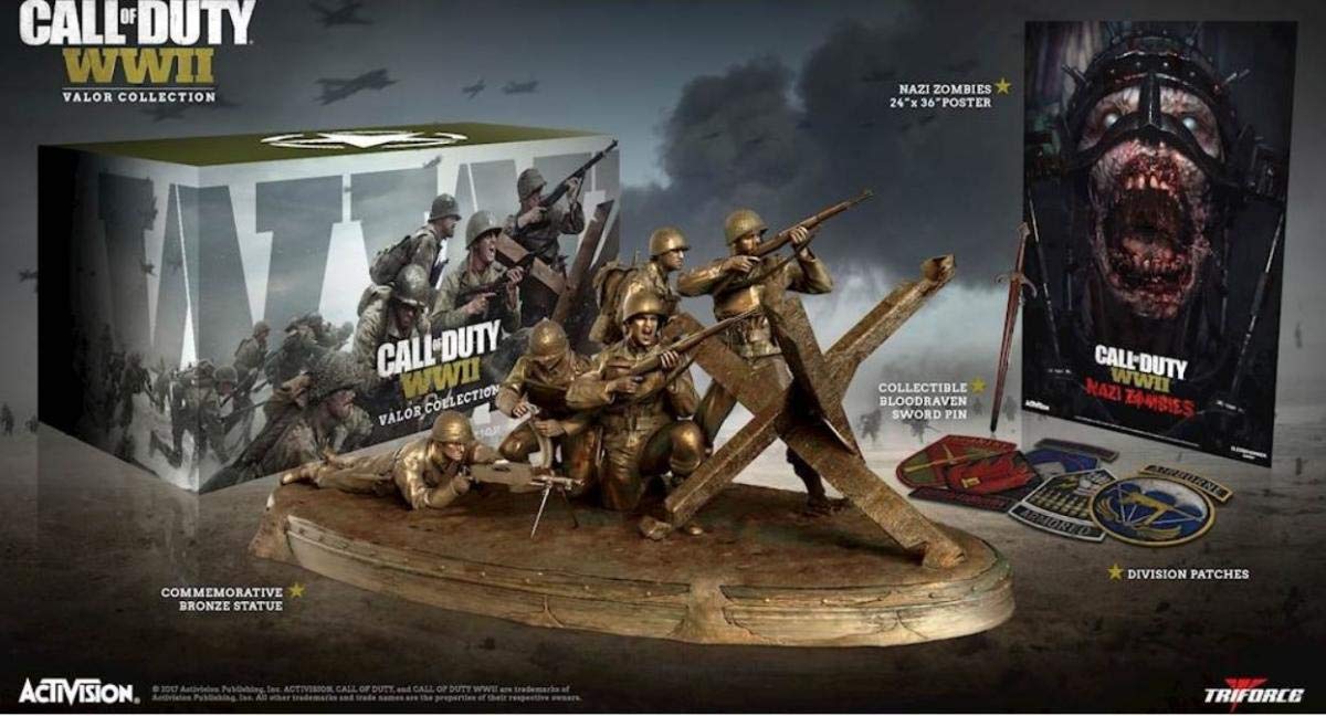 Call of Duty: WWII Valor Triforce Collection for PlayStation 4 - Limited Edition War Game | Perfect for FPS Fans, WWII Enthusiasts & Multiplayer Gaming Sessions