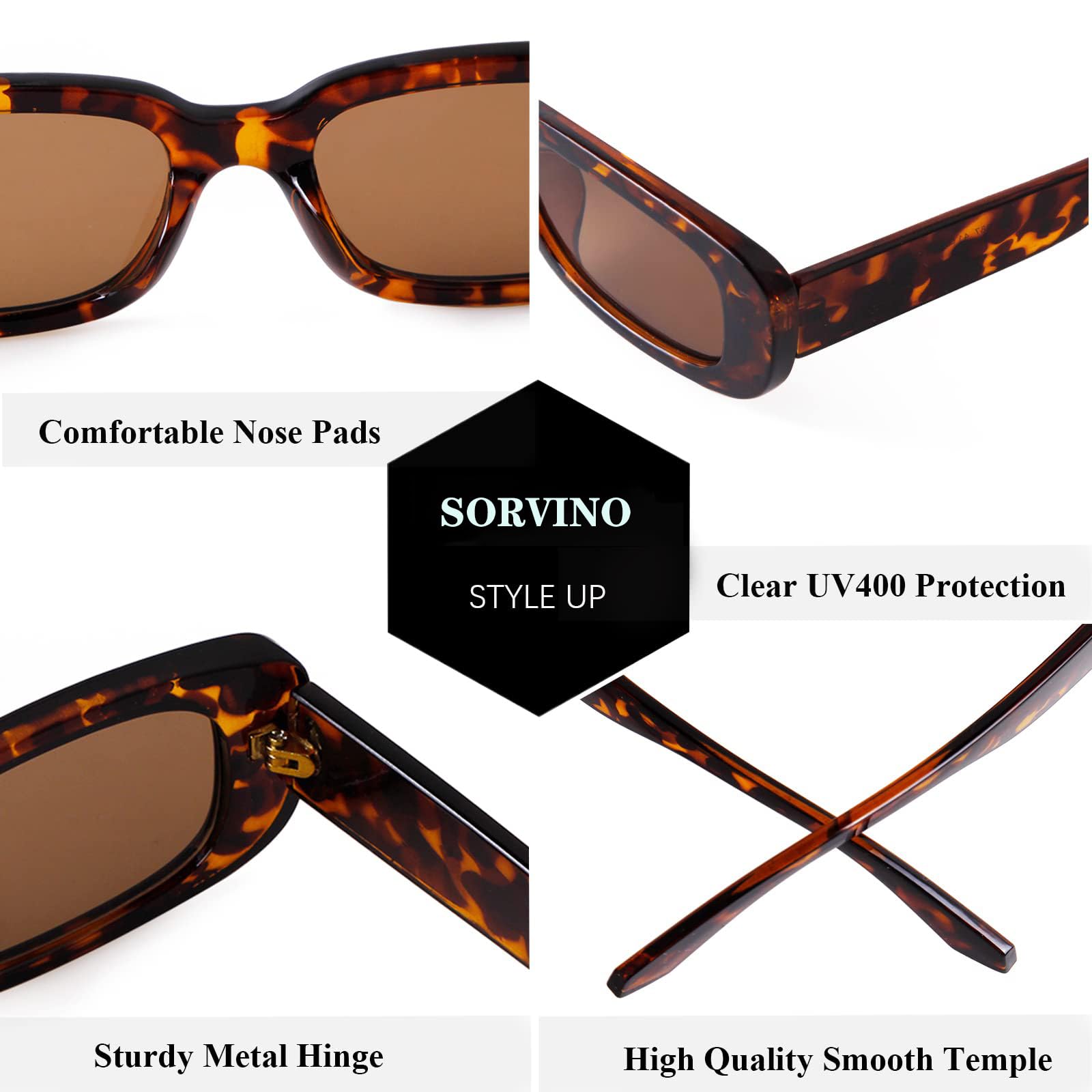 Trendy Retro 90s Rectangle Sunglasses for Women & Men - Vintage Black Square Frame Y2K Eyewear - Perfect for Beach, Driving & Fashion Outfits