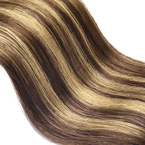 4T27P4# Balayage Chocolate Brown to Caramel Blonde