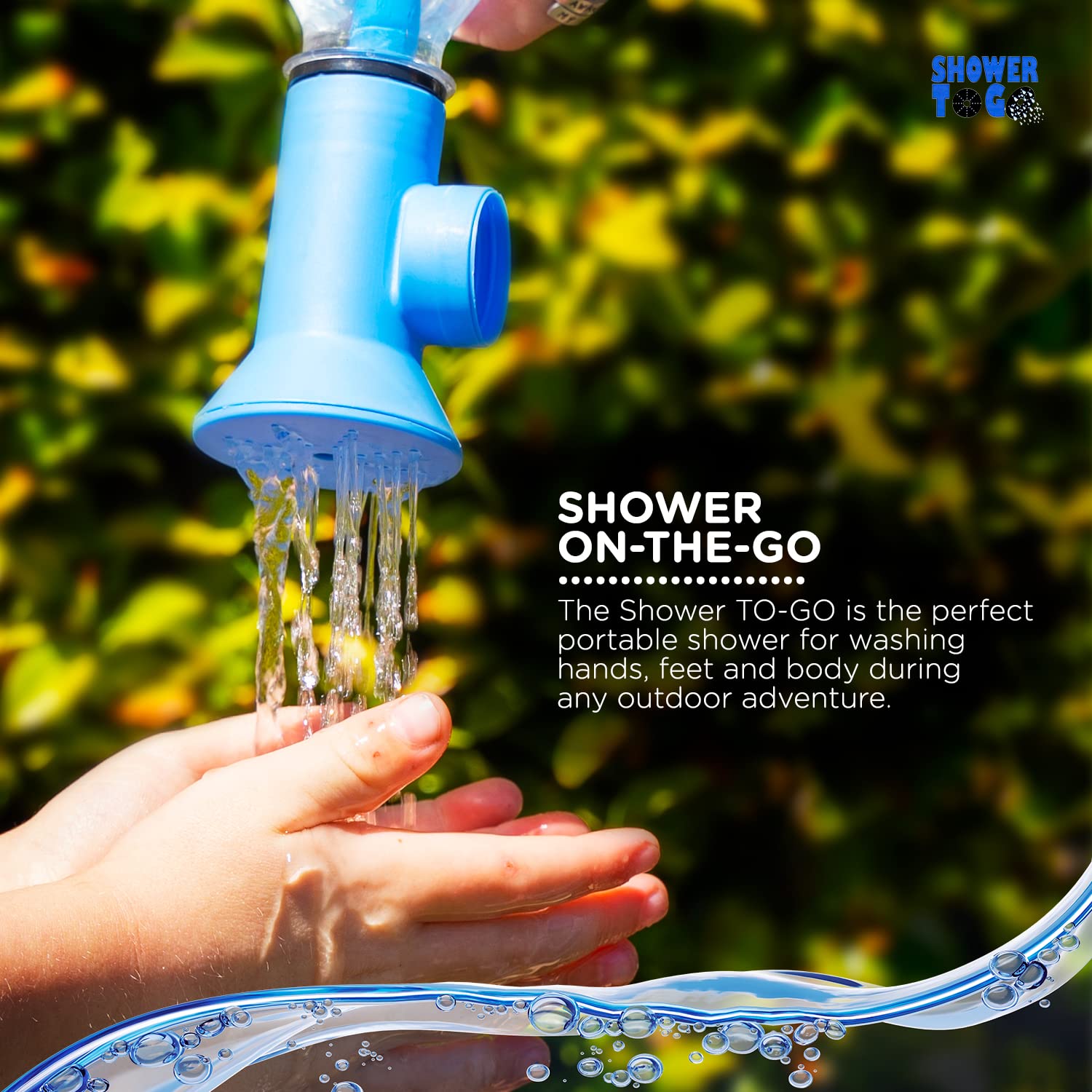 Portable Camping Shower - Outdoor Emergency Shower for Hiking, Travel & Survival | Multi-Use Water Sprayer for Gardening, Pet Bathing & Car Washing | Compact & Lightweight Design for Easy Use Anywhere (Great for Camping, Backpacking & Emergency Preparedness)