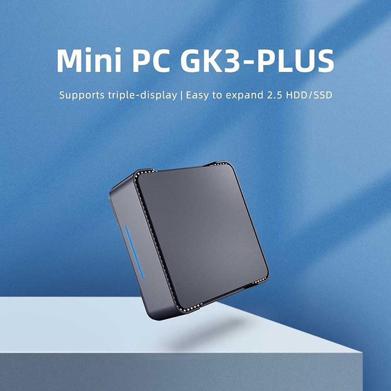 OUVIS GK3 Plus Mini PC with Intel Alder Lake Processor - Compact & Powerful Desktop Computer for Home Office, Gaming, and Digital Signage