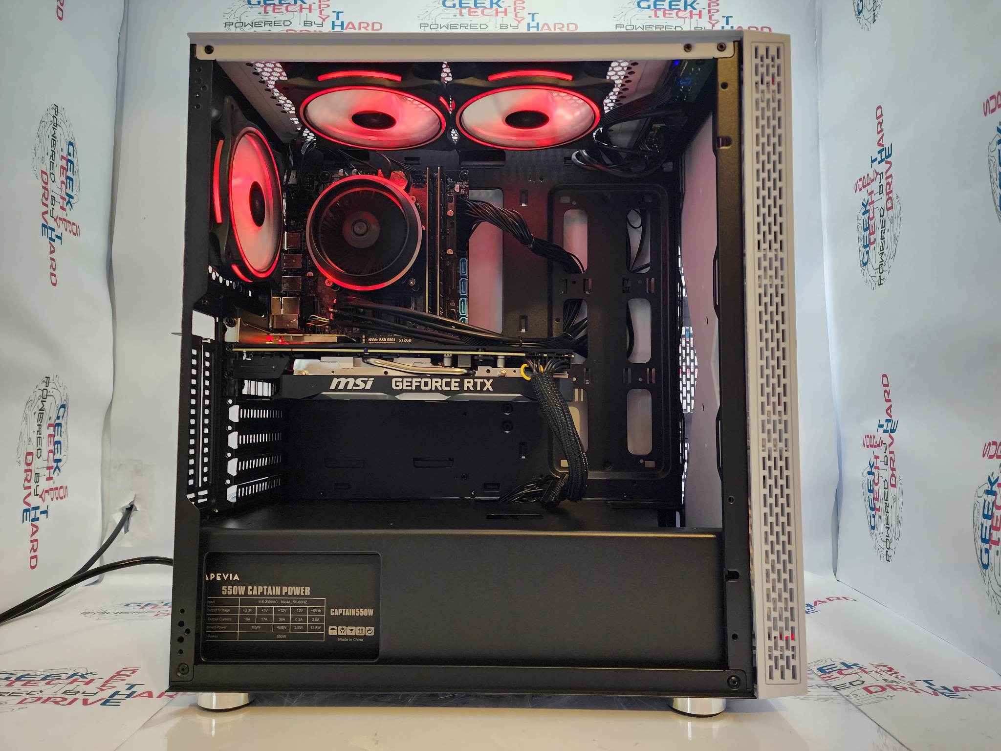 Pinnacle Gaming PC Desktop Computer - Intel Core i5, NVIDIA RTX 4060 Ti, 500GB/1TB/2TB SSD, 16GB/32GB DDR5 RAM (Blackwidow White H6) - Perfect for 4K Gaming, Streaming & Content Creation