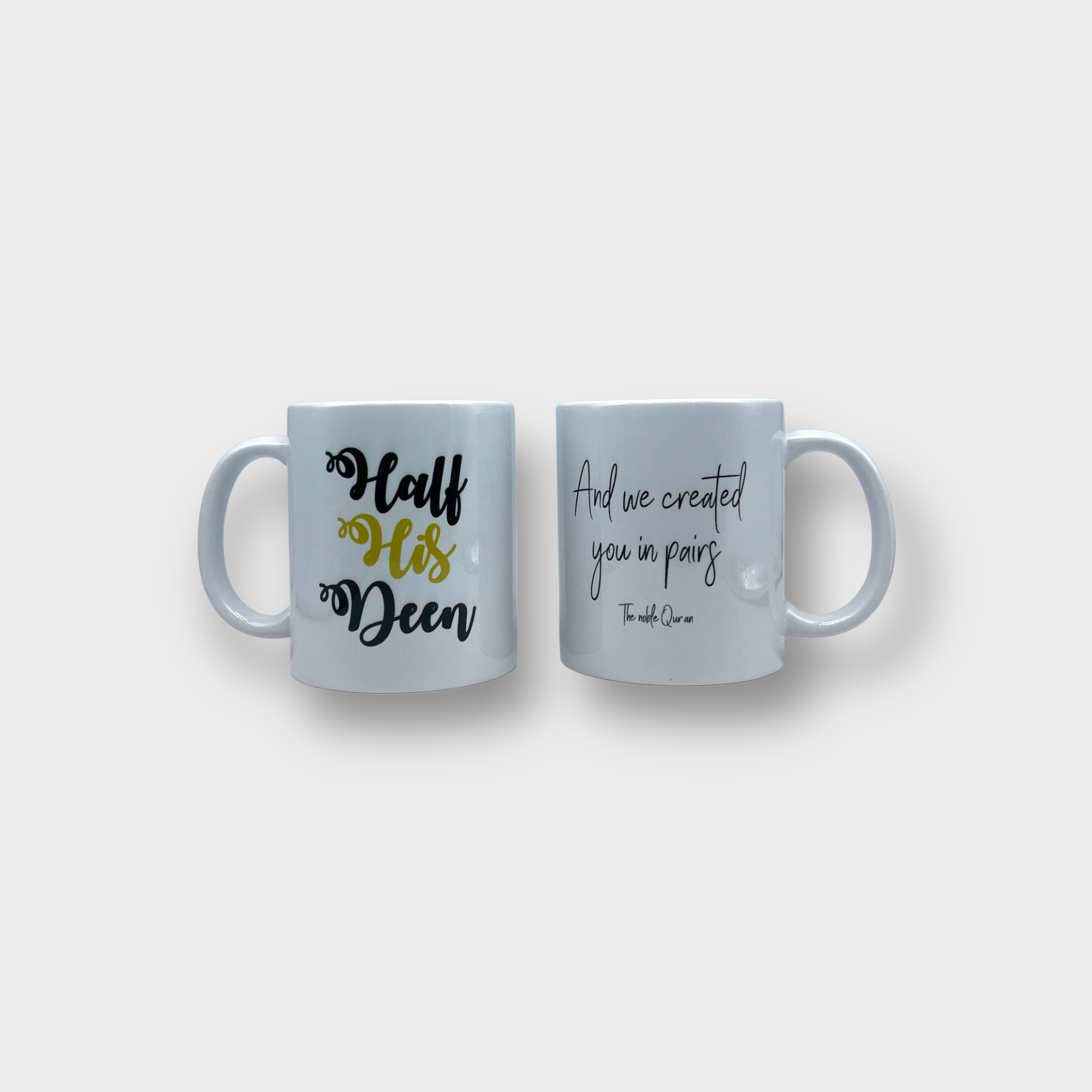His & Her Deer Mug Set - 11oz Ceramic Coffee Cups with Handle - Perfect for Couples, Anniversaries, and Cozy Coffee Moments at Home