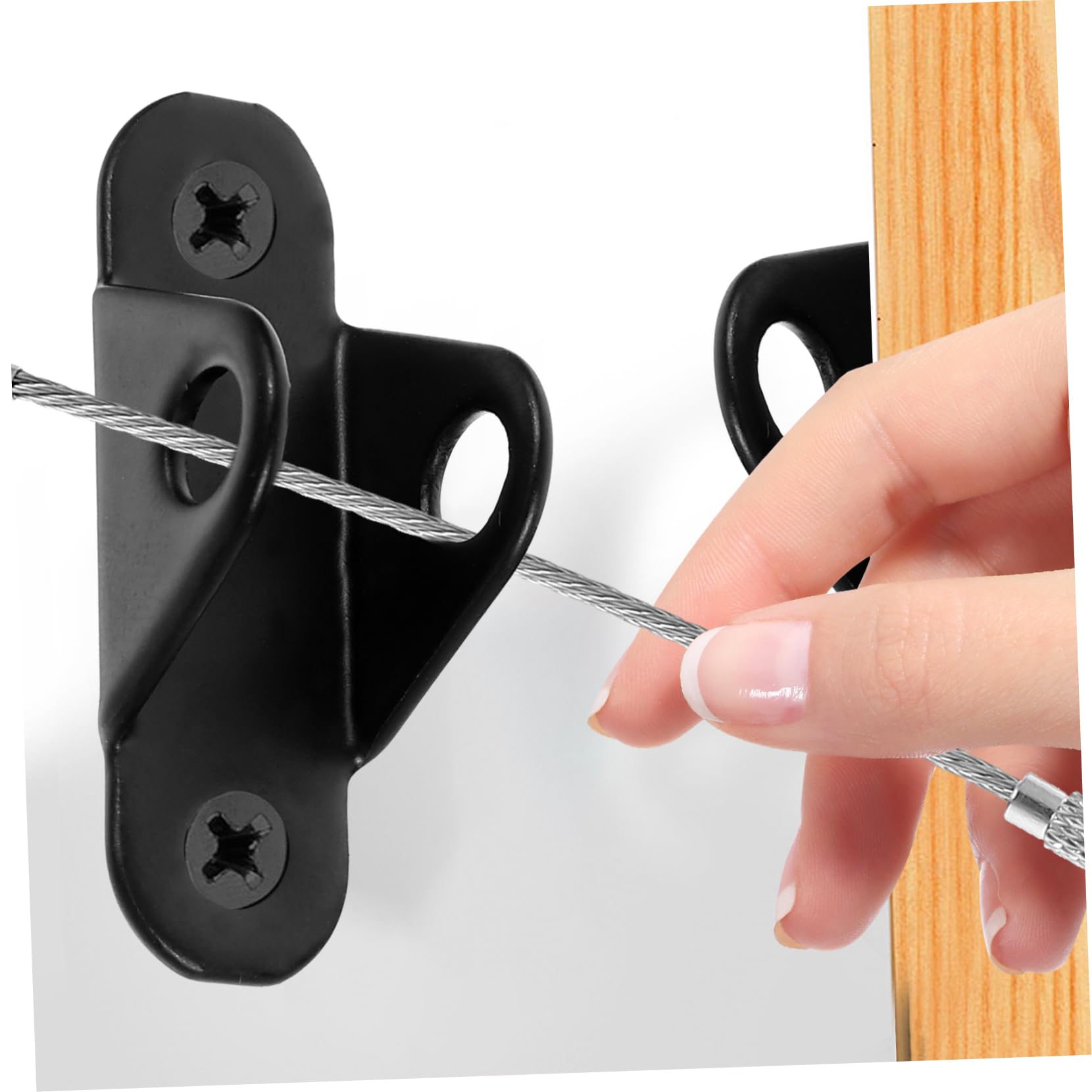 Totority 6-Pack Anti-Tip Furniture Straps for Child Safety - Heavy Duty Stainless Steel Dresser Anchors for Baby Proofing & Home Security - Perfect for Nursery, Living Room & Office Furniture