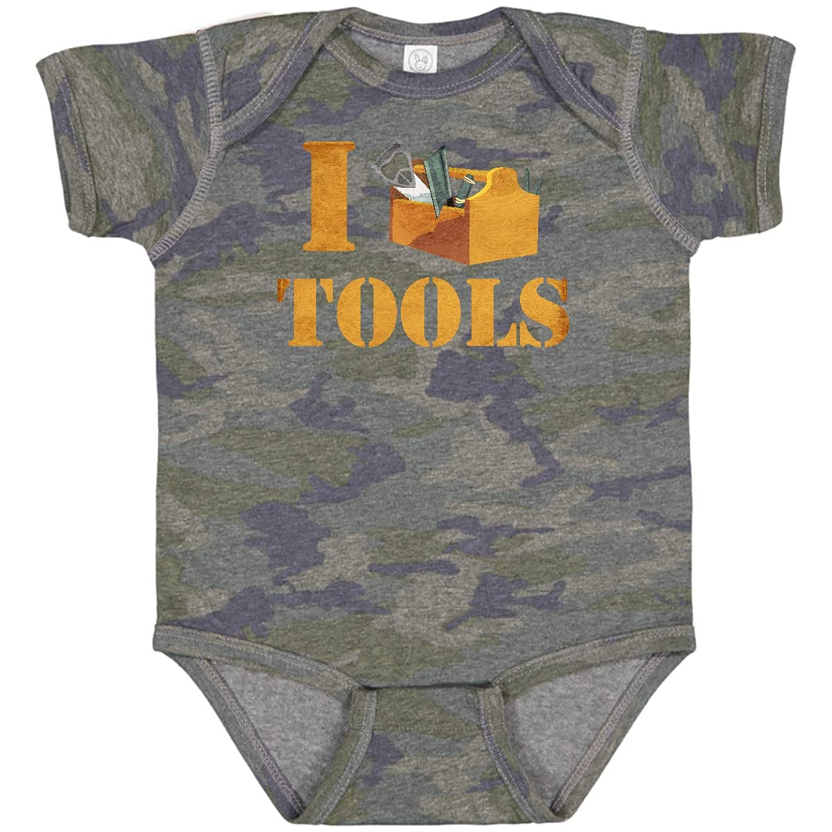 Inktastic I Love Tools Baby Bodysuit - Cute Construction Theme Onesie for Newborns & Infants - Perfect for Builders' Kids, Baby Showers & DIY Enthusiasts