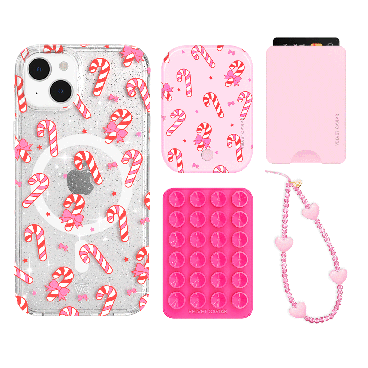 Peppermint Princess iPhone Wallet Case with Card Holder - Slim Protective Cover for iPhone 13/14/15 Pro Max - Perfect for Travel, Shopping & Everyday Use