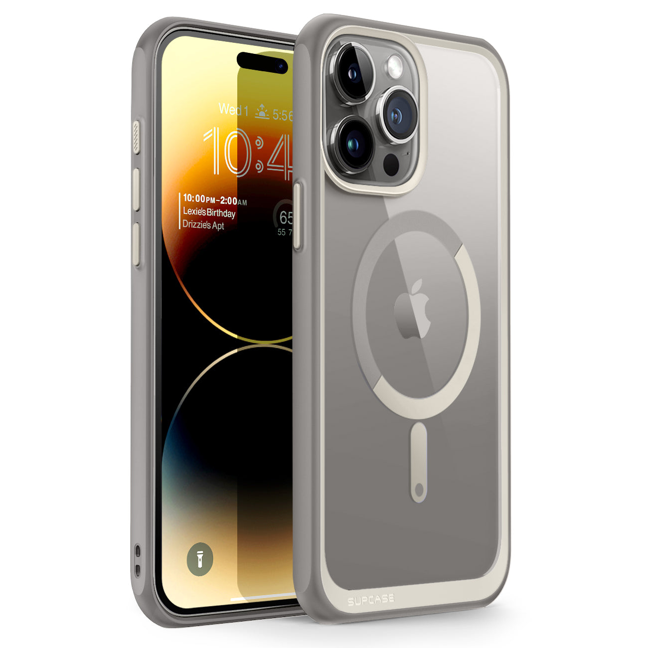 iPhone 15 Pro Max Case 6.7 Inch - Unicorn Beetle MAG Slim Clear Protective Cover with MagSafe | Shockproof & Scratch Resistant | Perfect for Everyday Use, Travel & Outdoor Activities (Gray)