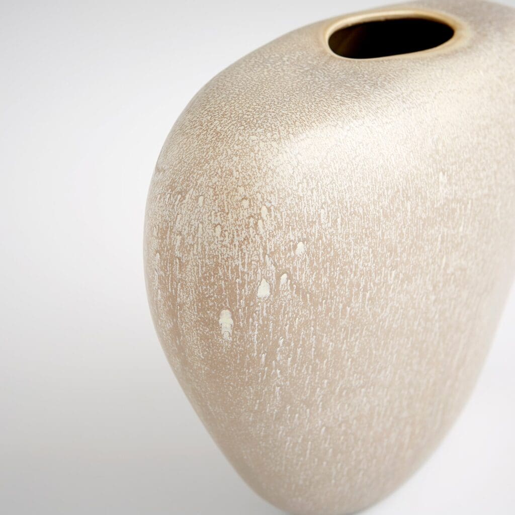 Cyan Design 10834 Pebble Vase - Olive Glaze Medium Ceramic Home Decor for Living Room, Dining Table, Office & Wedding Centerpiece